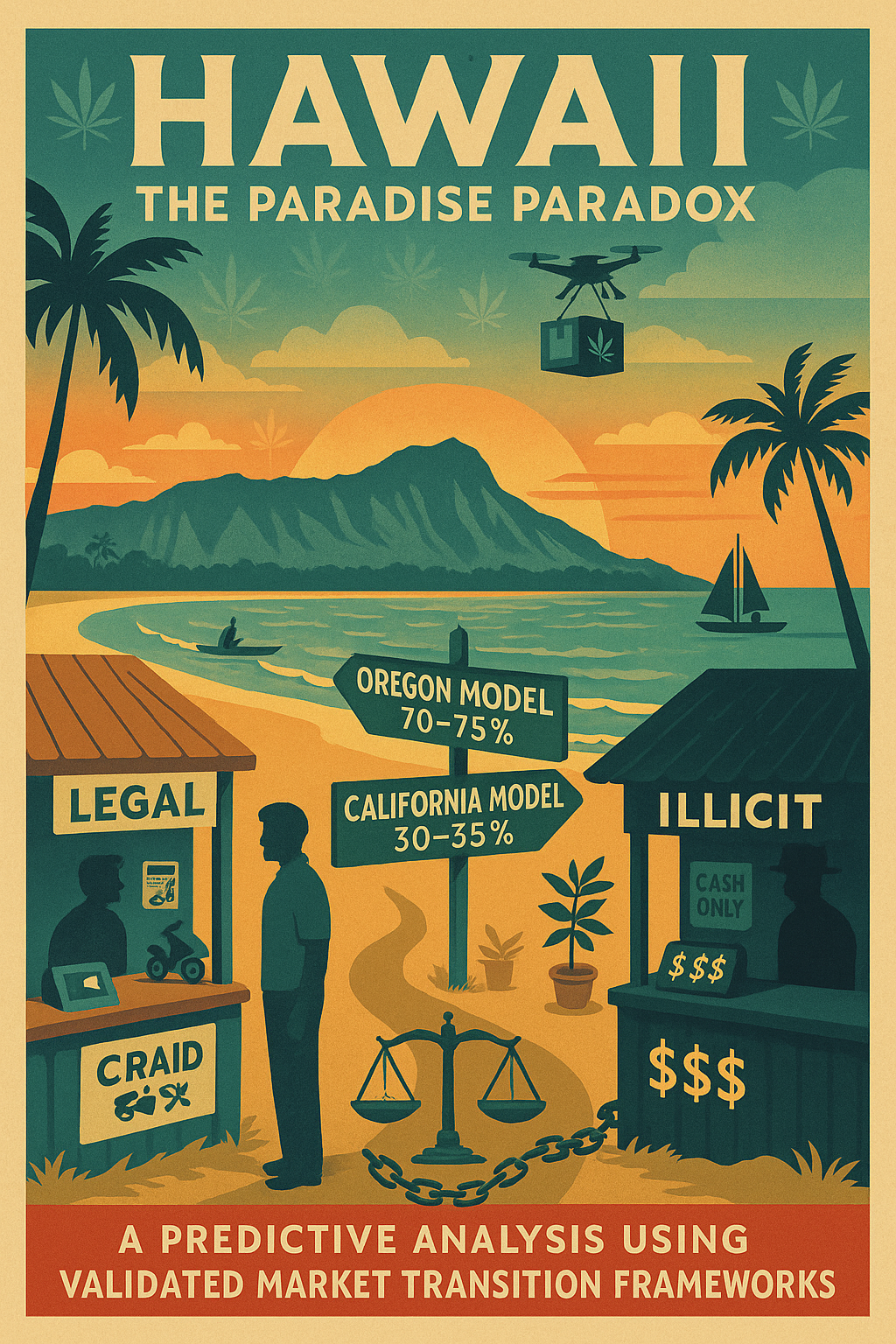 Hawaii's Cannabis Crossroads: Why the Aloha State Will Capture 70% or 30% — Policy Choices That Determine Success